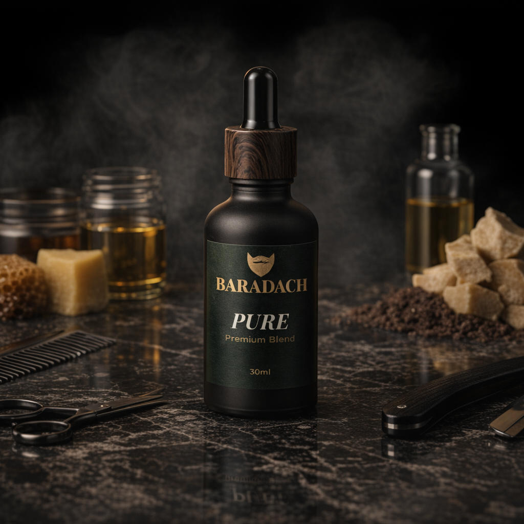 BARADACH Pure Beard Oil - Nourish & Soften Your Facial Hair - Baradach